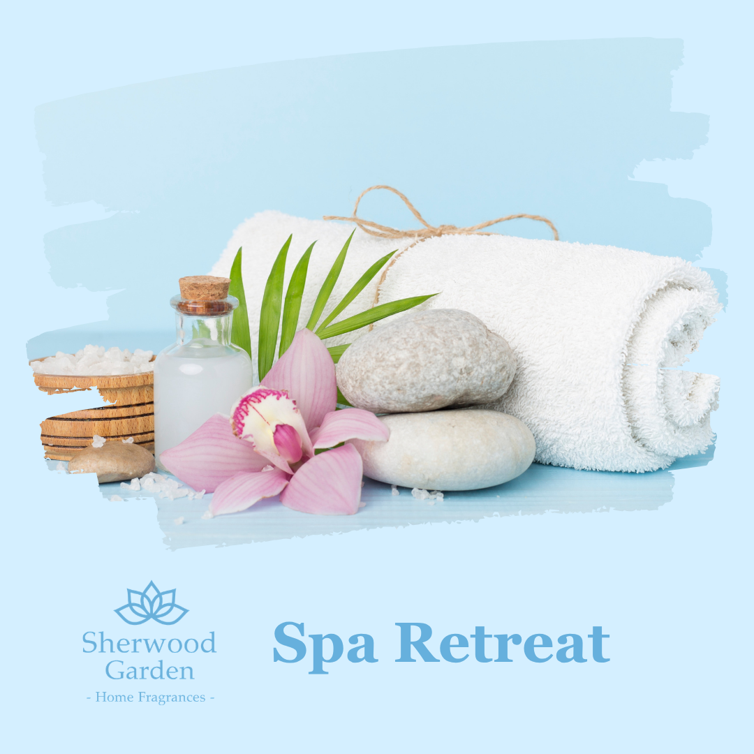 Spa Retreat Soy Candle Tin 165g label detail