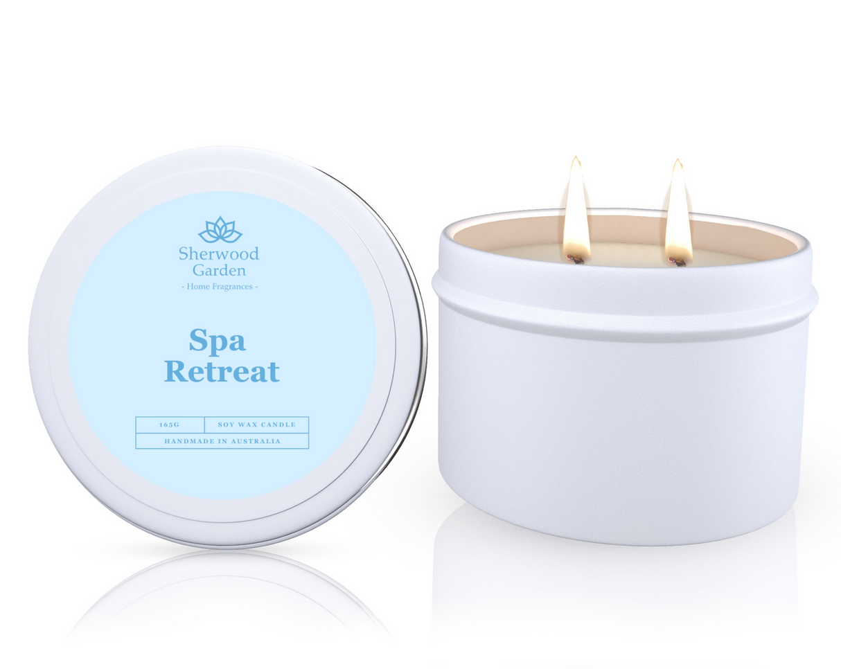 Soy Candle Tin 165g — Hand-Poured Scented Candles in 28 Fragrances — Allure Home Collections