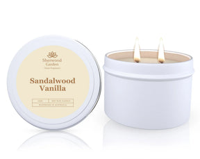 Sandalwood Vanilla Soy Candle Tin 165g