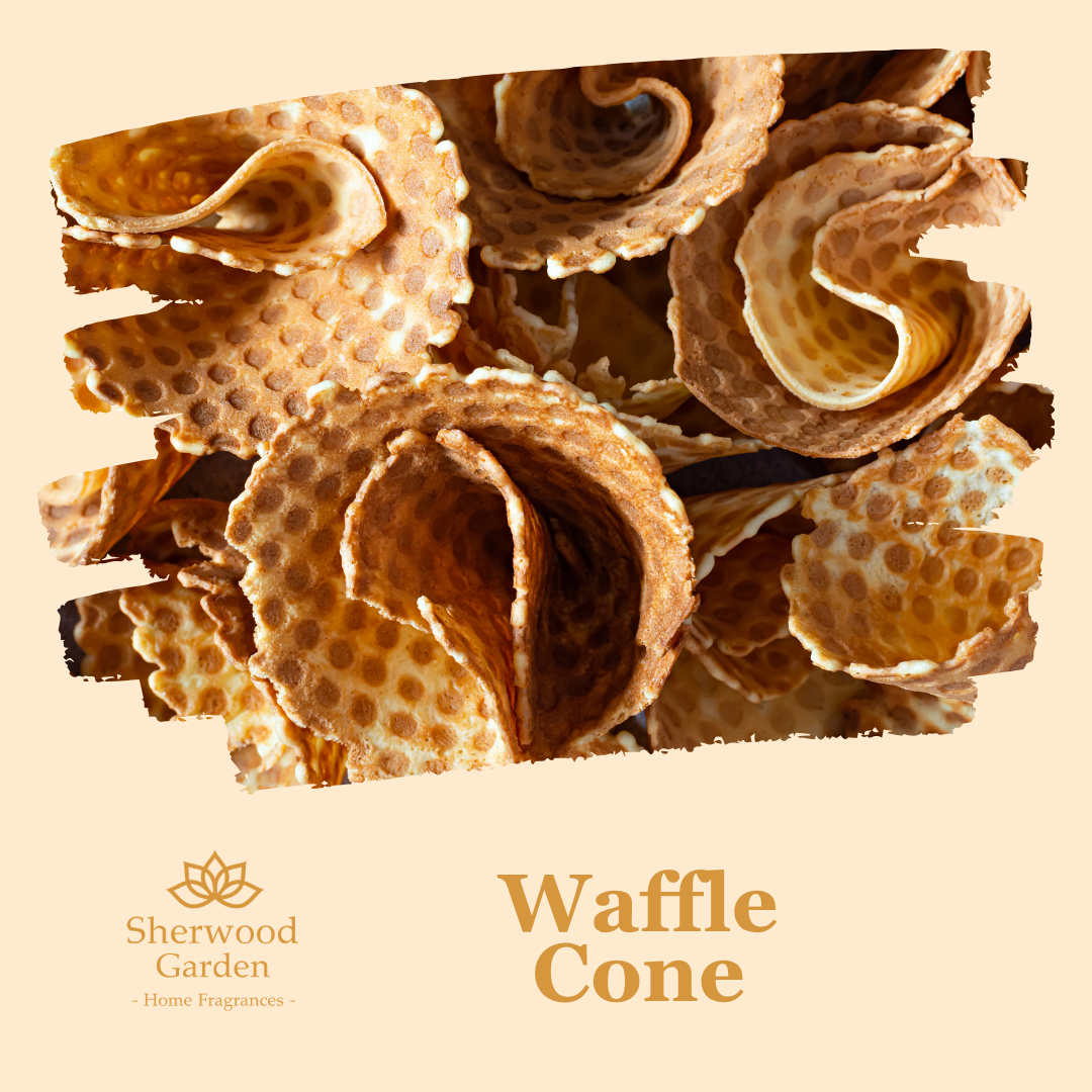 Waffle Cone Soy Candle Tin 165g label detail