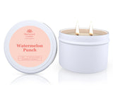 Watermelon Punch soy candle in a tin