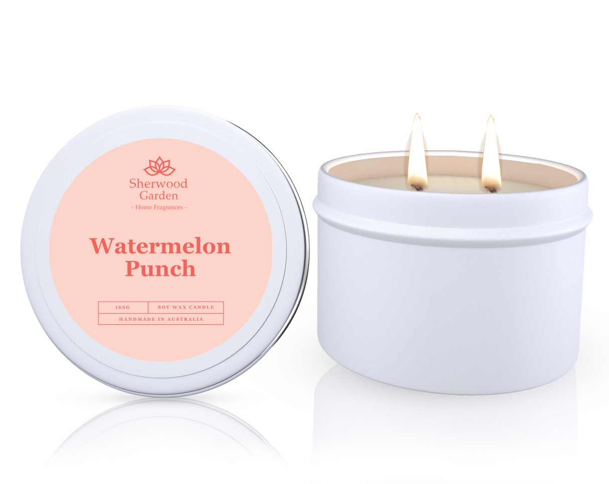 Soy Candle Tin 165g — Hand-Poured Scented Candles in 28 Fragrances — Allure Home Collections