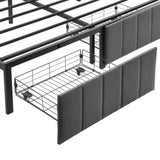 Sutri Double Storage Bed Frame, Grey
