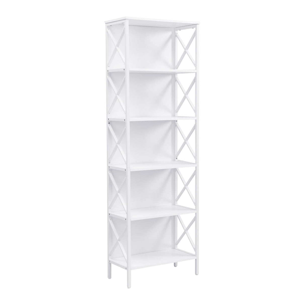 Nailsworth 6 Tier Bookshelf, White
