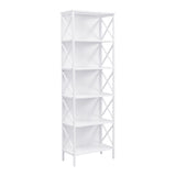 Nailsworth 6 Tier Bookshelf, White