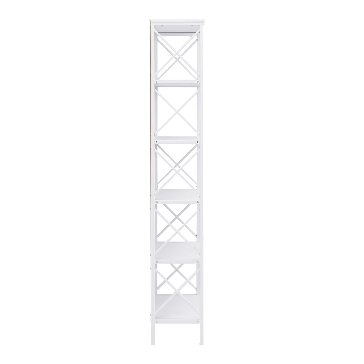 Nailsworth 6 Tier Bookshelf, White