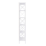 Nailsworth 6 Tier Bookshelf, White
