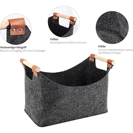 Corny Point 50L Firewood Storage Basket