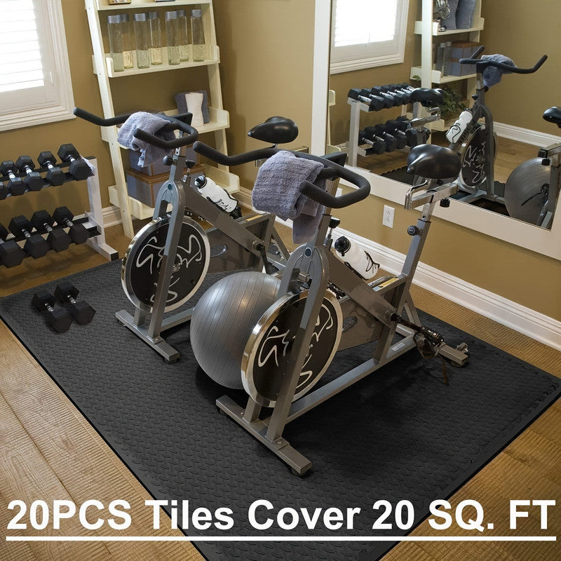 Mendocino Interlocking EVA Fitness Mat, 30cm x 30cm, 20pcs