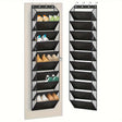 Tatyoon Over the Door Shoe Organiser, Black 20 Pairs