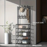 Ararat Free Standing Metal Shoe Rack image 1