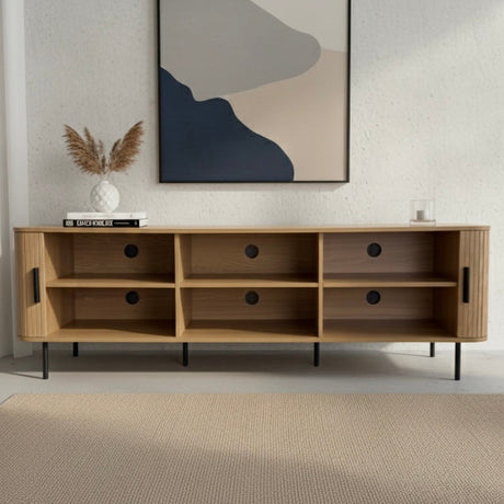 Rocherlea 180cm Entertainment Unit, Natural Oak