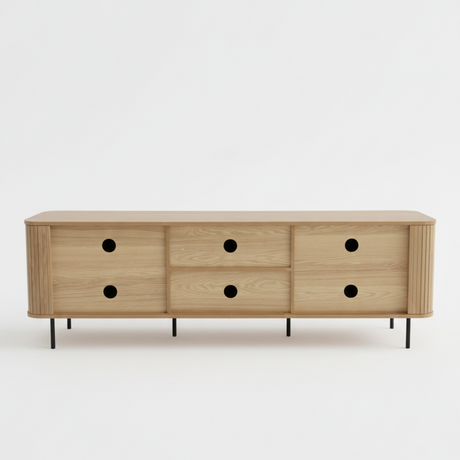 Rocherlea 180cm Entertainment Unit, Natural Oak
