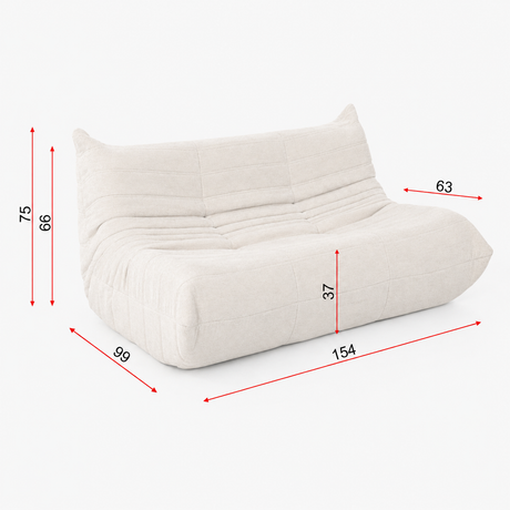 Calella 2 Seater Sofa, Beige