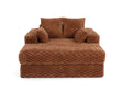 Begur Brown fabric sofa in a modern living room