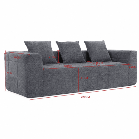Tossa 3 Seater Sofa