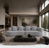 Cadaques Light Grey fabric sofa in a modern living room