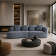 Cadaques Dark Grey fabric sofa in a modern living room