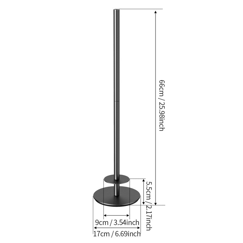 Close up of the reinforced round base of the black toilet roll holder
