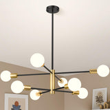 Modern Sputnik Chandelier 8 Light Adjustable Ceiling Light Fixture view 1
