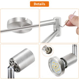 Six way nickel GU10 rotatable ceiling spotlight