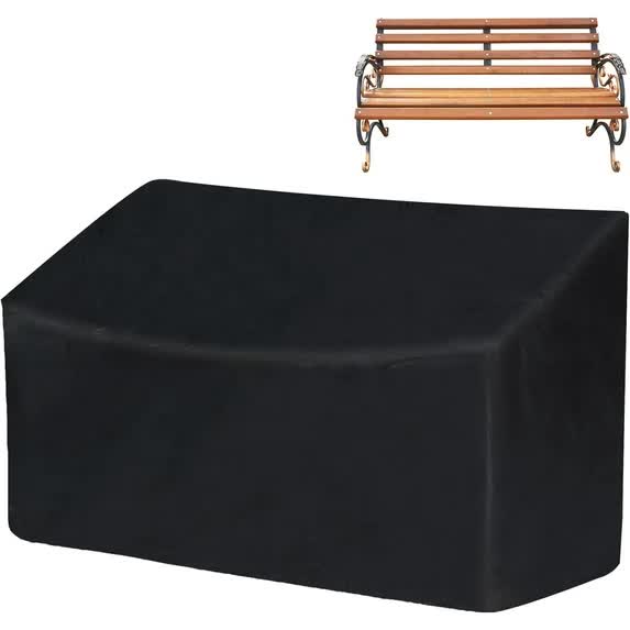 Bench Cover Oxford 210D, Black 132 x 68 x 91cm
