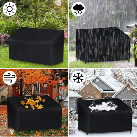 Bench Cover Oxford 210D, Black 132 x 68 x 91cm