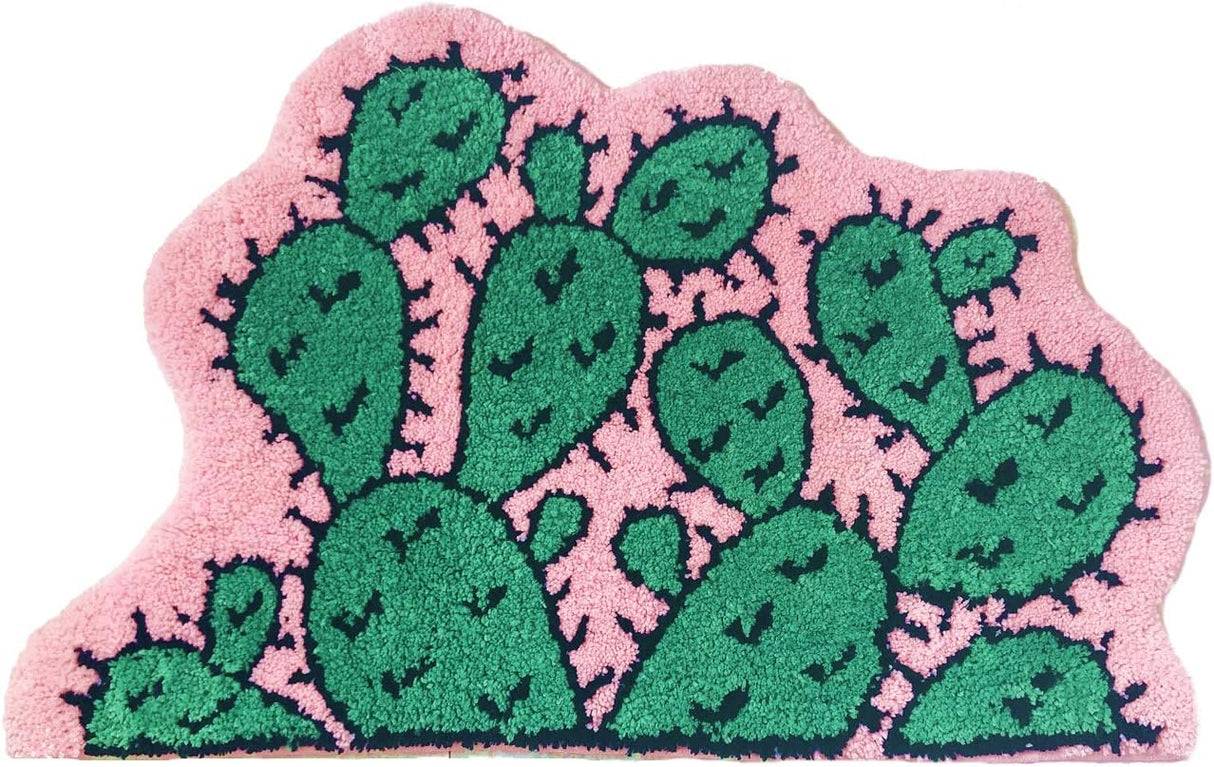 Cactus design plush kids play mat, 50 x 80cm