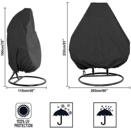 Hanging Egg Chair Cover Oxford 190 x 115cm