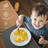 Silicone baby placemat two pack in light mauve