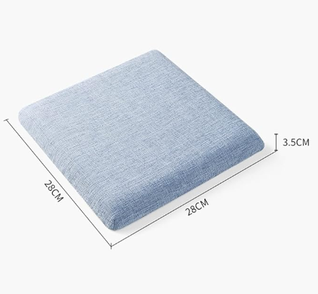 Square memory foam kids stool cushion with crab design