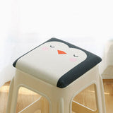 Square memory foam stool cushion with Goose design