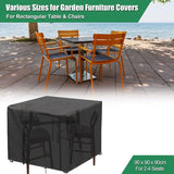 Square Outdoor Table Cover Oxford 420D, 90cm
