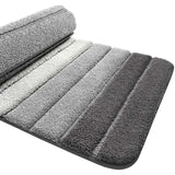 Extra soft grey microfibre bath mat 40 x 60 cm