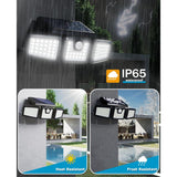 Leuca Solar Spotlight, 3 Head, Motion Sensor