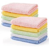 Bamboo fibre baby face towels multicolour set