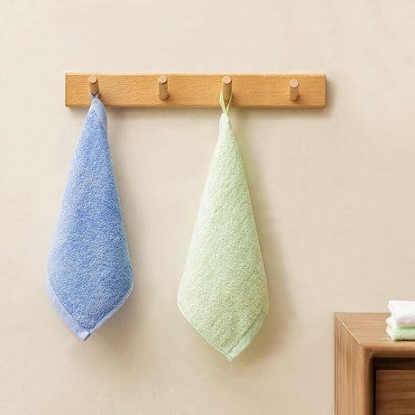 Bamboo fibre baby face towels multicolour set