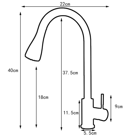 Black stainless steel kitchen mixer tap with pull down sprayer and high spout