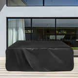 Rectangular Table Cover 210T Polyester, Black 200 x 160 x 70cm