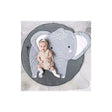 Round elephant design kids play and crawling mat, 90cm