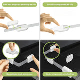 Child Safety Cabinet Locks, Adhesive 10 Pack