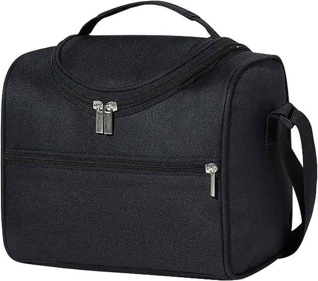 Insulated lunch bag for adults with adjustable shoulder strap