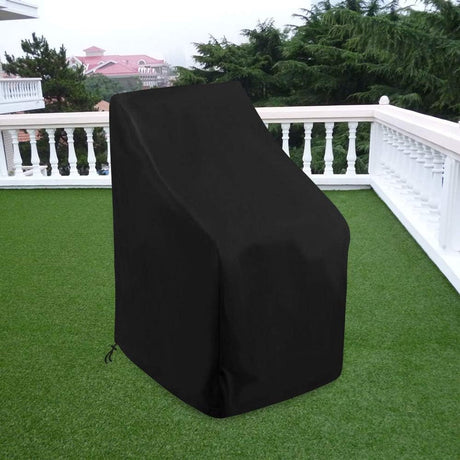Stackable Chair Cover Oxford 210D Black 64 x 64 x 120cm