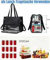 Tura Insulated Cooler Bag with Laptop Compartment, 15.6 Inch, Black