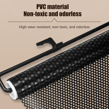 Retractable Safety Gate, No Drill Mesh 125cm Wide Black