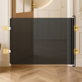 Retractable Safety Gate, No Drill Mesh 125cm Wide Black