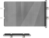 Retractable Safety Gate, No Drill Mesh 125cm Wide Black