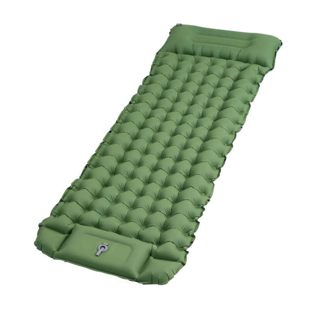 Louise Self Inflating Camping Mattress, Single 10cm, Green