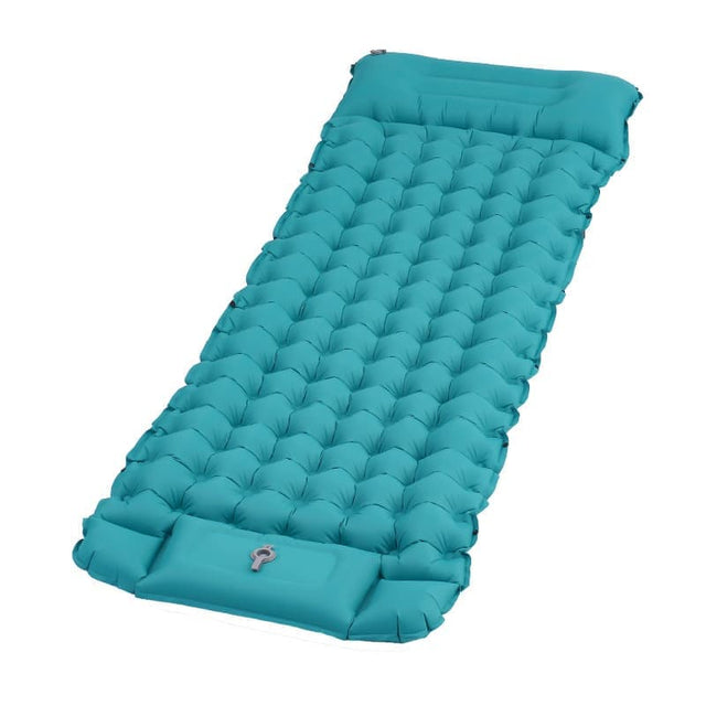 Louise Self Inflating Camping Mattress, Single 10cm, Light Blue