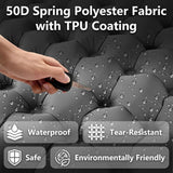 Louise Self Inflating Camping Mattress, Single 10cm, Black